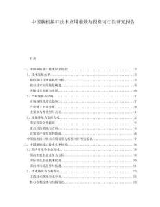 中國腦機接口技術(shù)應(yīng)用前景與投資可行性研究報告