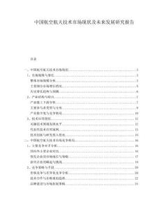 中國航空航天技術(shù)市場現(xiàn)狀及未來發(fā)展研究報告