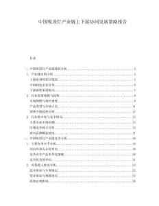 中國吸頂燈產(chǎn)業(yè)鏈上下游協(xié)同發(fā)展策略報告