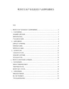 吸頂燈行業(yè)產(chǎn)品包裝設(shè)計與品牌傳播報告