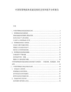 中國智慧物流體系建設(shè)現(xiàn)狀及效率提升分析報(bào)告