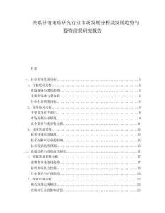 關(guān)系營(yíng)銷策略研究行業(yè)市場(chǎng)發(fā)展分析及發(fā)展趨勢(shì)與投資前景研究報(bào)告