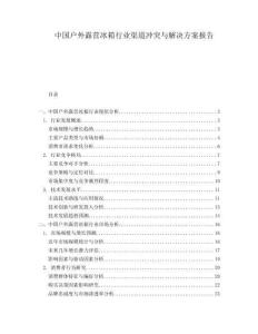 中國戶外露營冰箱行業(yè)渠道沖突與解決方案報告