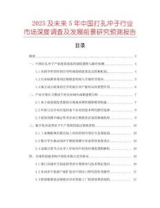 2025及未來5年中國(guó)打孔沖子行業(yè)市場(chǎng)深度調(diào)查及發(fā)展前景研究預(yù)測(cè)報(bào)告
