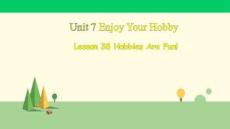 冀教版英語八年級上冊   Lesson 38 Hobbies Are Fun!