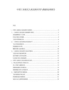 中國工業(yè)級無人機巡檢應(yīng)用與數(shù)據(jù)處理報告