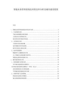 智能水務(wù)管理系統(tǒng)技術(shù)普及率分析及城市建設(shè)投資