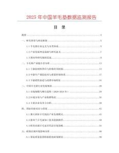 2025年中國(guó)羊毛墊數(shù)據(jù)監(jiān)測(cè)報(bào)告