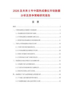 2026及未來5年中國熱成像儀市場數(shù)據(jù)分析及競爭策略研究報告