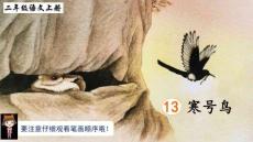 部編版小學(xué)二年級(jí)上語文課件13 寒號(hào)鳥（生字講解）