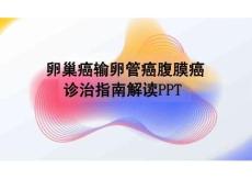 卵巢癌輸卵管癌腹膜癌診治指南解讀PPT