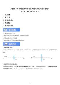 【單元考點(diǎn)大通關(guān)】八年級(jí)物理上冊(cè)精講精煉學(xué)案（第五章）（有答案）