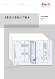 Rexroth力士樂LT353&LT354&LT355使用手冊