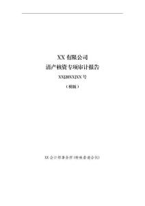 浙注協〔2026〕34號1. 清產核資專項審計報告（模板）