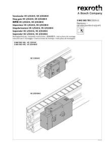 Rexroth力士樂擋停器 VE 1_D10-E VE 2_D100-E使用手冊