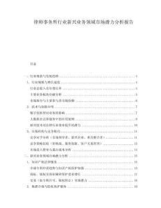 律師事務(wù)所行業(yè)新興業(yè)務(wù)領(lǐng)域市場(chǎng)潛力分析報(bào)告