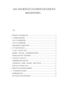 2025-2030德國(guó)電信行業(yè)市場(chǎng)供需分析及投資評(píng)估規(guī)劃分析研究報(bào)告