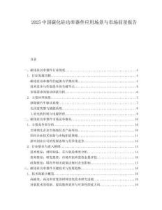2025中國碳化硅功率器件應用場景與市場前景報告