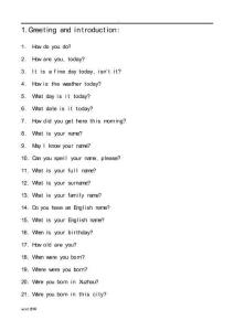 KET口語(yǔ)試題