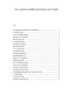 2025-2030PEM電解槽技術降本路徑與國產化進程