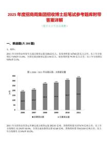 2025年度招商局集團招收博士后筆試參考題庫附帶答案詳解
