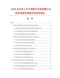 2026及未來5年中國數字式核相器行業投資前景及策略咨詢研究報告