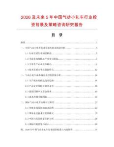 2026及未來(lái)5年中國(guó)氣動(dòng)小軋車(chē)行業(yè)投資前景及策略咨詢(xún)研究報(bào)告