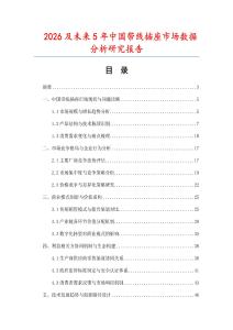 2026及未來5年中國帶線插座市場數(shù)據(jù)分析研究報告