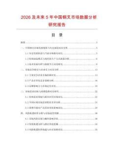 2026及未來5年中國鋼叉市場數(shù)據(jù)分析研究報(bào)告