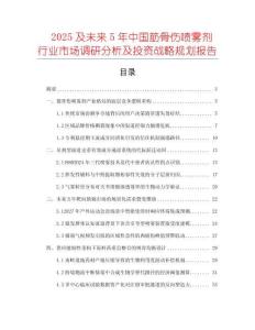 2025及未來5年中國筋骨傷噴霧劑行業(yè)市場調研分析及投資戰(zhàn)略規(guī)劃報告