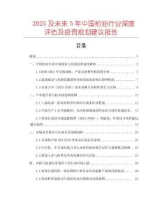 2025及未來5年中國柏油行業深度評估及投資規劃建議報告