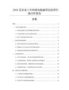 2026及未來5年轉角電腦桌項目投資價值分析報告