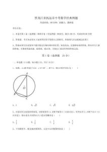 2024年黑龍江省撫遠(yuǎn)市中考數(shù)學(xué)經(jīng)典例題含完整答案詳解【網(wǎng)校專(zhuān)用】