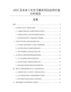 2025及未來5年定子磨床項目投資價值分析報告