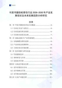 竹炭書籍防蛀香包行業2026-2030年產業發展現狀及未來發展趨勢分析研究