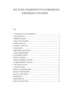 2025至2030中国皮肤癌治疗学行业市场深度研究及发展前景投资可行性分析报告