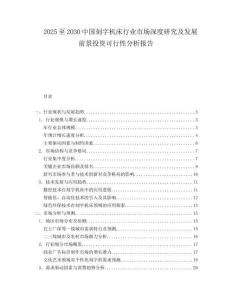2025至2030中國刻字機床行業市場深度研究及發展前景投資可行性分析報告
