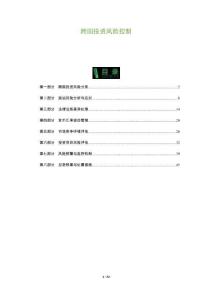 跨國投資風險控制