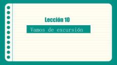 外教社2026快樂西班牙語2（A2）PPT課件Unidad 4 Lección 10