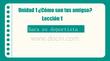外教社2026快樂西班牙語2（A2）PPT課件Unidad 1 Lección 1