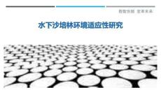 水下沙培林環境適應性研究