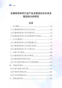 樂(lè)器維修保養(yǎng)行業(yè)產(chǎn)業(yè)發(fā)展現(xiàn)狀及未來(lái)發(fā)展趨勢(shì)分析研究