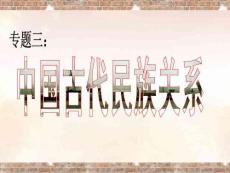 專(zhuān)題3：民族關(guān)系和對(duì)外關(guān)系史