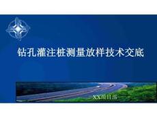 鉆孔灌注樁測量技術交底