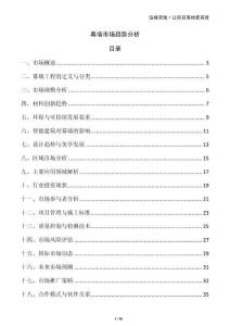 幕墻市場趨勢分析