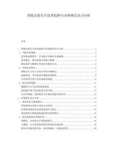 智能安防芯片技術趨勢與市場增長動力分析