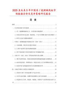 2025至未來5年中國音／視頻跳線板市場數(shù)據(jù)分析及競爭策略研究報告