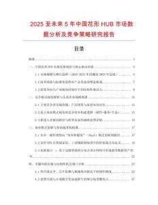 2025至未來(lái)5年中國(guó)花形HUB市場(chǎng)數(shù)據(jù)分析及競(jìng)爭(zhēng)策略研究報(bào)告