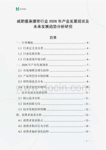 減肥瘦身腰帶行業2026年產業發展現狀及未來發展趨勢分析研究
