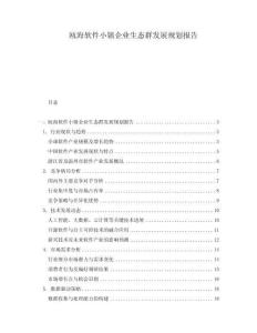 甌海軟件小鎮(zhèn)企業(yè)生態(tài)群發(fā)展規(guī)劃報(bào)告